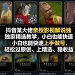 抖音某大佬亲授影视解说独家精选教学，小白也能快速上手做号，轻松过原创、上精选、稳收益