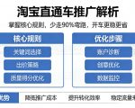 淘宝直通车推广解析，掌握核心规则，少走90%弯路，开车更稳更省