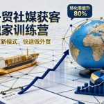 外贸社媒获客独家训练营，外贸新模式，快速做外贸（更新26年3月）