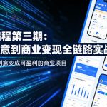 AI编程第三期，从创意到商业变现的全链路实战课，真正把创意变成可盈利的商业项目