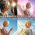 AI虚拟偶像MV全流程制作实战教学，从导演视角出发，系统讲解虚拟偶像MV从0到1的完整创作流程
