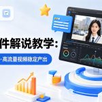 某大V的热点事件解说教学，新手也能快速上手，稳定产出高流量解说视频