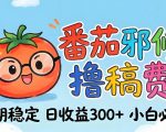 番茄撸金术：日入300+稳如泰山！独家玩法曝光，操作门槛极低，无需经验，小白闭眼上车【揭秘】