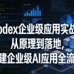 Codex企业级应用实战：从原理到落地，构建企业级AI应用全流程（更新）