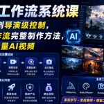 AI视频工作流系统课，从随机生成到导演级控制，掌握图生工作流完整制作方法，稳定产出高质量AI视频