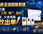 亚马逊全流程体系课，快速打通选品、上架、推广、盈利全闭环，少走弯路高效出单