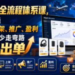 亚马逊全流程体系课，快速打通选品、上架、推广、盈利全闭环，少走弯路高效出单