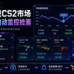 热门游戏CS2市场24小时自动监控捡漏，支持任何形式对数据进行验证，简单易上手，日入300+【揭秘】