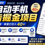 广告联盟全自动掘金，长期稳定，每天300+，无需技术，无需经验，长久可做【揭秘】