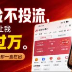 不露脸不投流不剪辑，这个直播间让我月入过1W，不露脸直播卖货，没人出镜，订单却一直在出，可批量复制
