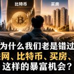 某社群付费文章：为什么我们老是错过互联网、比特币、买房、淘宝这样的暴富机会？