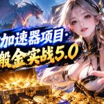 雷神加速器项目·小白搬金实战5.0，抖音W播100-150r，小白入局一天也能几十r