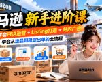 亚马逊新手进阶课，0基础学会FBA运营+Listing打造+站内广告，学会从选品到稳定出单的全流程